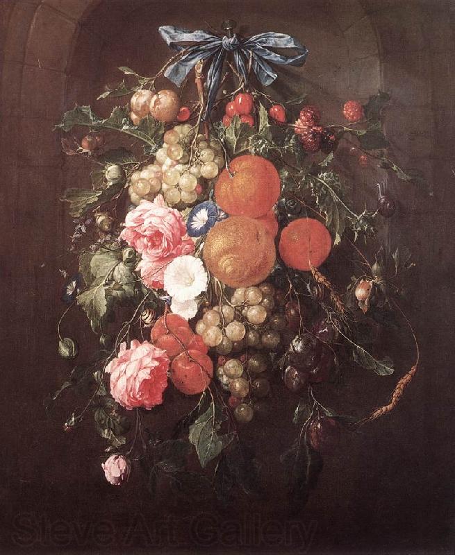 HEEM, Cornelis de Still-Life with Flowers wf Norge oil painting art